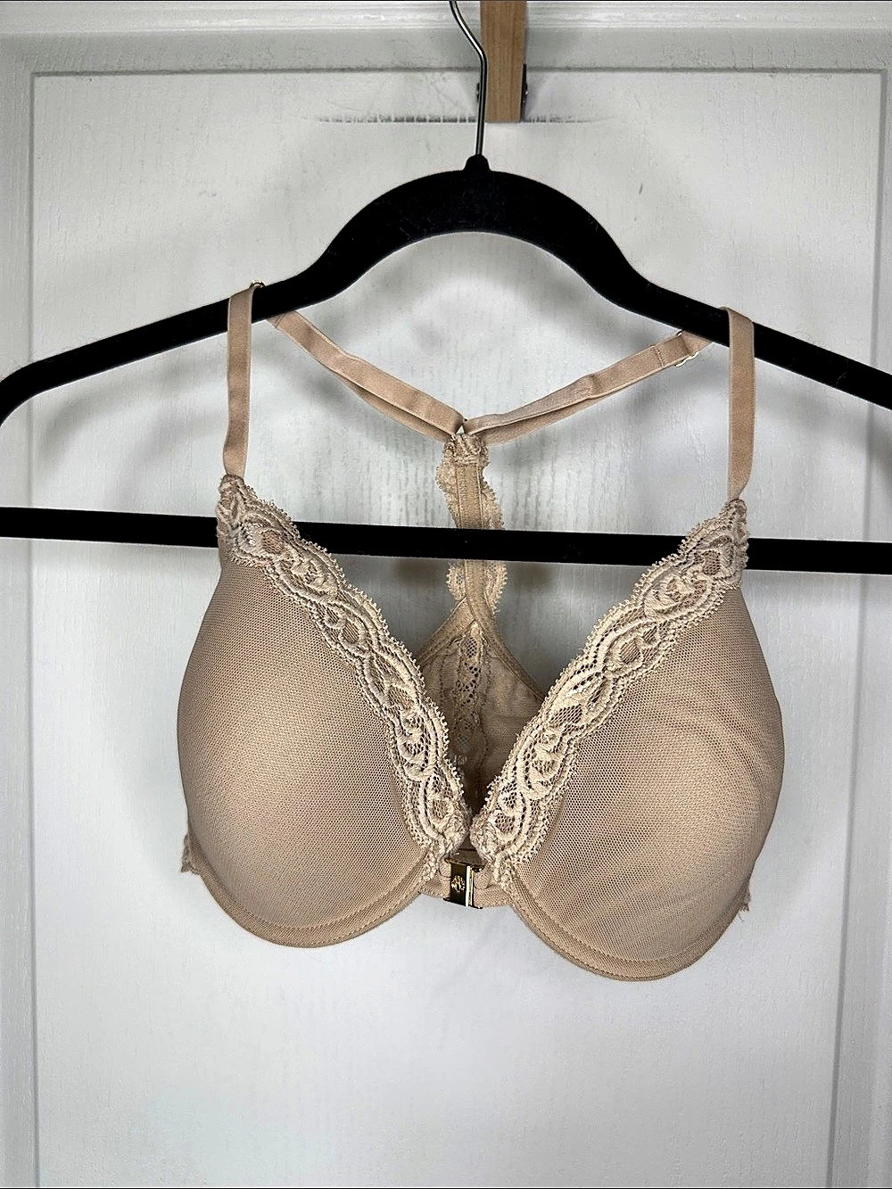 Natori Lush Front Close Contour Underwire Bra Beige 32DD